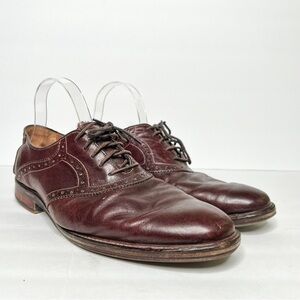 Johnston & Murphy Brown Leather Oxfords Dress Shoes Size 10 Men’s